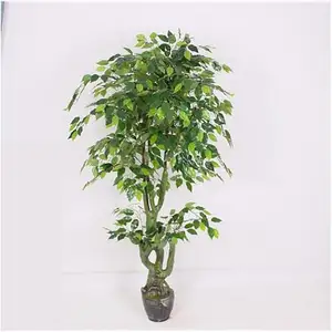 JIAWEIFake plantas pared árbol protección del medio ambiente pequeño bonsái estrella restaurante Hotel hogar planta verde Artificial