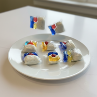 Capsules pour lave-vaisselle sans plastique, pour la vaisselle et les assiettes, nettoyage biodégradable