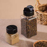 Bouteille de stockage vide en PET de 60 ml et 200 ml pour assaisonnements, avec étiquette personnalisée, pour l'emballage de poudres d'épices et d'herbes aromatiques - Vente en gros