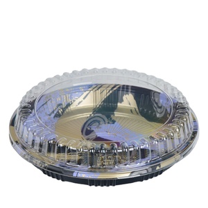 Luxury Stylish Print Disposable Round Plastic Sushi Box