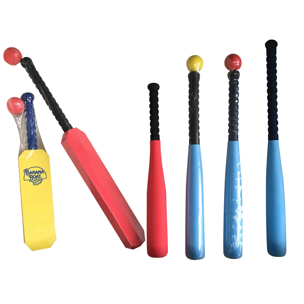 Kids sport toys customized foam rubber baseball bat with baseball