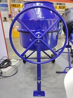 Bétonnière à essence de 3,5 CV, 250 L, moteur Briggs Stratton/Loncin, roues basculantes robustes, alimentation en eau manuelle, moteur minier