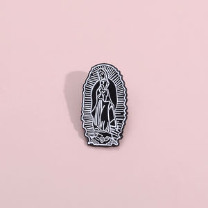 เข็มกลัดเคลือบ Guadalupe สำหรับผู้หญิงของเราศิลปะวินเทจประติมากรรมเข็มกลัดปกเสื้อเครื่องประดับของขวัญสำหรับเพื่อน - Product Image 2
