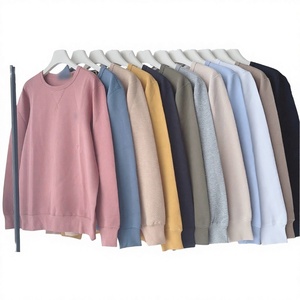 Sudadera Unisex de Cuello Redondo, Color Sólido, Corte Regular, Tejido de Algodón, Informal, para Otoño - Product Image 2
