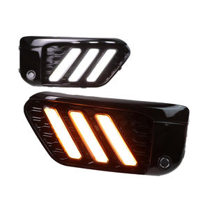 Pour <span class=keywords><strong>BMW</strong></span> X1 2015-2019 F48 F49 pare-chocs avant mise à niveau LED <span class=keywords><strong>dynamique</strong></span> feux diurnes voiture lumières assemblage outil accessoires - Product Image 1