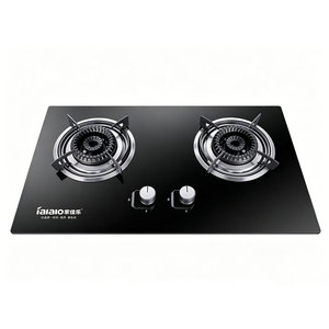 Tables de cuisson à double brûleur de haute qualité pour la cuisine domestique, cuisinière à gaz, plaque de cuisson en verre trempé intégrée pour usage domestique et commercial - Product Image 1