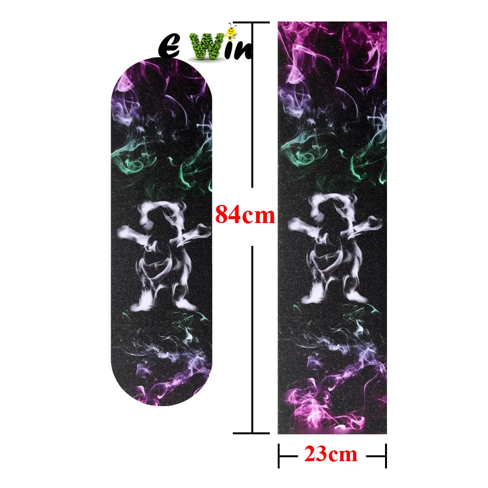 Wholesale custom skateboard grip tape bubble free waterproof longboard grip tape OS780 durable skateboard tape