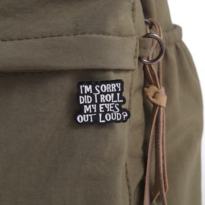 Pin de Esmalte con Frase Creativa de Sarcasmo: Lo Siento, ¿Me Enrollé las Ojos Fuera de los Ojos? Broches para Mochila, Insignias para Solapa, Accesorios de Joyería - Product Image 3