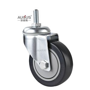 Meistverkaufte 3 Zoll <span class=keywords><strong>4</strong></span> Zoll 5 Zoll Mittelschwere Lenkrollen mit TPR-Rad und PP-Kern Industrielle TPR-Lenkrollen für Geräte - Product Image 5