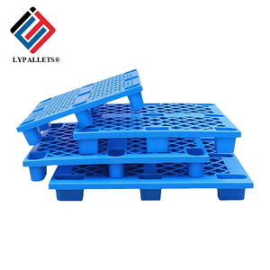 Nestable chín feet HDPE <span class=keywords><strong>Pallet</strong></span> Nhựa nặng Euro <span class=keywords><strong>Pallet</strong></span> đơn phải đối mặt với lối vào 4 chiều cho kho và vận chuyển - Product Image 4