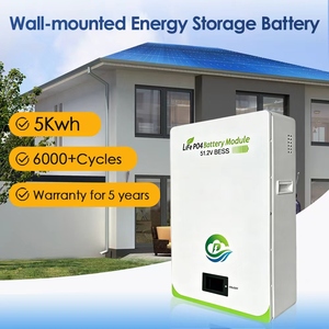 All in One with Lithium <b>Batteries</b> Smart BMS 51.2V Hybrid Grid Solar System 5KWH <b>Battery</b> Wall-<b>Mounted</b> - Product Image 4