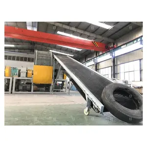 Used rubber tyre recycling mixing mill rubber powder shredder machine