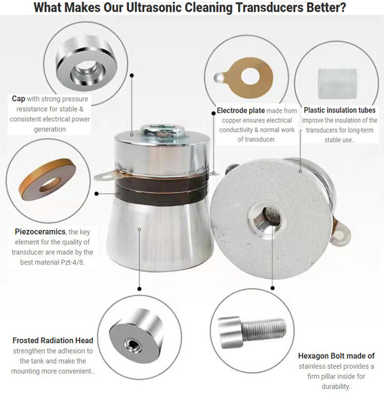 High Power Ultrasonic Piezoelectric Ceramic Transducer/Sensor/Vibrator for Ultrasonic Cleaning Machine