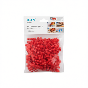 Perline Ilan Art Perler 5x5mm Rosso Brillante Circa 500 Pezzi - Product Image 2