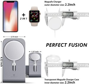 Boneruy-soporte de carga 2 en 1 <span class=keywords><strong>para</strong></span> teléfono móvil, Compatible con <span class=keywords><strong>Apple</strong></span> <span class=keywords><strong>Watch</strong></span> y MagSafe, <span class=keywords><strong>iPhone</strong></span> <span class=keywords><strong>12</strong></span> - Product Image 2