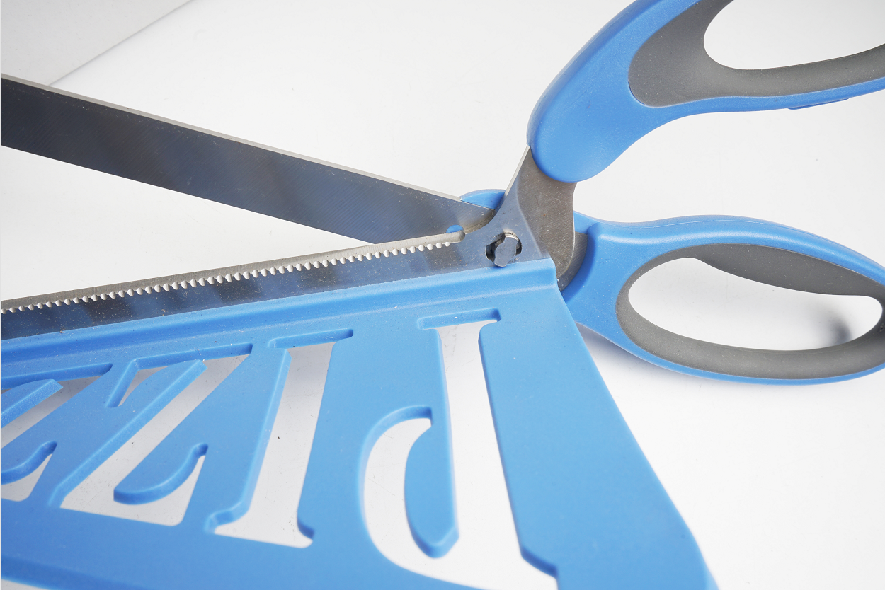 High quality new design easy to use stainless steel pizza scissors kitchen scissors