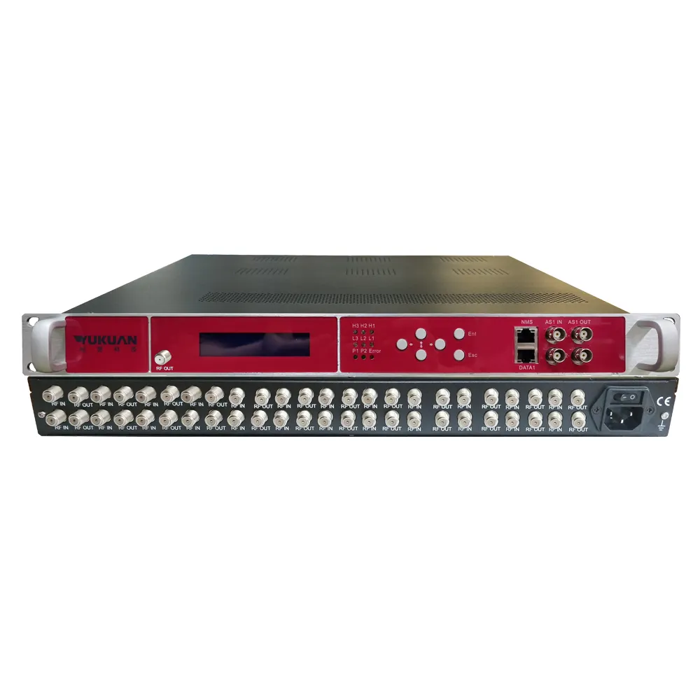 ホテルTVシステム用のRFDVB-T変調器DVB-SS2からDVB-T変換器へのデジタルTVヘッドエンドシステムチューナー