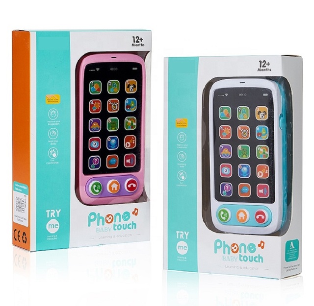 Hot Sale Music and Lighting Touch Screen Learning Toys Multi-function Phone Cell Phone Toy for Kids
