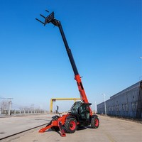 Chariot télescopique TR1050 de 10 m de hauteur de levage, chariot élévateur télescopique de 5 tonnes, chariot élévateur tout-terrain 4x4, conforme aux normes CE EPA Euro V