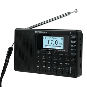 Retekess V115P Portable Radio Mp3 Player Fm Am Sw Lw Wb Digital Tuning Battery Powered Black - Product Image 1