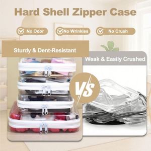 Custom LOGO Fashion 7 Colors Portable <b>Clear</b> Hard Shell Zipper Case Waterproof Dust-Resistant Promotional <b>Toiletry</b> Makeup <b>Bag</b> - Product Image 4