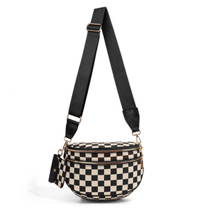 <span class=keywords><strong>Sac</strong></span> <span class=keywords><strong>banane</strong></span> à carreaux pour <span class=keywords><strong>femme</strong></span>, sacoche de ceinture, <span class=keywords><strong>sac</strong></span> de voyage, <span class=keywords><strong>sac</strong></span> à bandoulière - Product Image 4