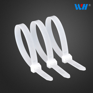 Attaches de câbles en nylon VF 3x150 200mm Noir Blanc Autoverrouillantes pour faisceaux de câbles en plastique UL1565 - Product Image 3