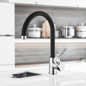 TEOREMA-Mélangeur d'évier en forme de U, outil de tournage en graphite - Product Image 5