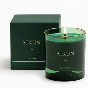 Fournisseur AIKUN, bougie artisanale en verre à la cire de soja écologique et durable, aromathérapie, pour la décoration de la chambre à coucher et du salon - Product Image 1