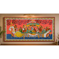 Nauka Vihar Pattachitra - Origine Orissa - Décoration suspendue pour salon intérieur