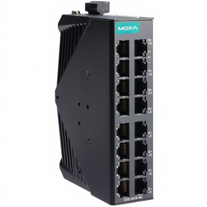 Commutateur Ethernet non géré Moxa EDS-2016-ML 16 ports 1000 Mbps avec alimentation IEEE 802.3 24V, montage sur rail DIN, usage industriel - Product Image 2
