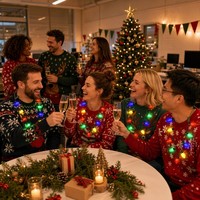 Collier pendentif LED géant en forme d'ampoule pour fête de Noël avec 3 modes d'éclairage pour réunions de famille, accessoires de costume pour soirées rave et bars