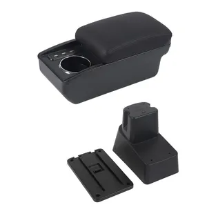 Vtear para Citroën <span class=keywords><strong>C3</strong></span> 2002-2026, Reposabrazos Multifuncional para Coche, Caja con Portavasos USB, Consola Central, Almacenamiento <span class=keywords><strong>Interior</strong></span>, Piezas de Modificación - Product Image 4
