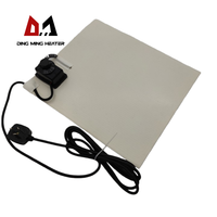 Plaque chauffante flexible en caoutchouc silicone pour imprimante 3D, 220V, 300x300mm, 500W, avec prise