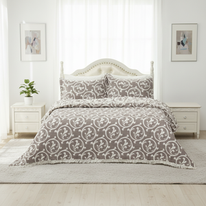 Cubrecamas Modernos de Lujo para el Hogar, 100% Algodón, Tamaño Doble, Ecológicos, Personalizados con Jacquard - Product Image 1