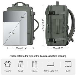 Mochila de Viaje Multifuncional con Puerto de Carga USB, Diseño Aprobado para Vuelos, Gran Capacidad y Respaldo Cómodo - Product Image 4