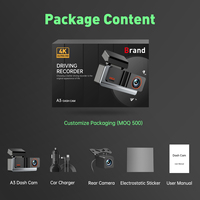 Caméra embarquée DVR haute définition 4K Auto Sight Blackbox Starvis 2 Enregistrement de voiture Vision nocturne avancée double Caméra embarquée 4k