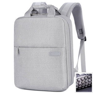 13.3" Large Waterproof Eco-Friendly Nylon Softback <b>Laptop</b> <b>Backpack</b> with Arcuate Shoulder Strap Zipper Closure Business Style - Product Image 1