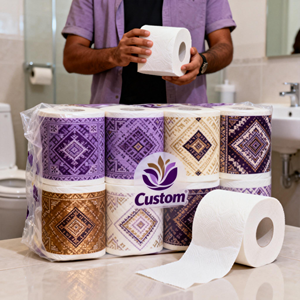 <span class=keywords><strong>Papier</strong></span> <span class=keywords><strong>toilette</strong></span> jetable en <span class=keywords><strong>rouleau</strong></span> jumbo, ultra absorbant, doux, en pâte de bois vierge, pour usage domestique et hôtelier au Moyen-Orient - Product Image 1
