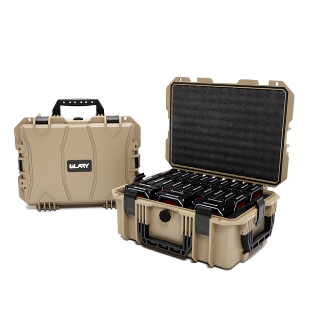 GLARY Stackable Hard Drive Case Container Durable Multiple Hard Drive Case Box Impact Resistant Hard Drive Server Case