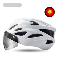 Lunettes de cyclisme magnétiques respirantes anti-éblouissement avec feu arrière pour casque – Équipement pour VTT, vélo de route et vélo pliant