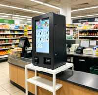 Distributeur automatique intelligent de snacks avec SDK, paiement par carte de crédit, paiement par pièces, options de paiement multiples, identification par carte d'identité