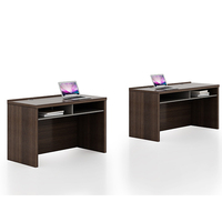 Bureau de travail extensible en bois moderne pour bureau, design modulaire simple en forme de cube