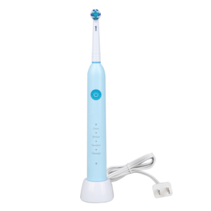 Brosse à dents électrique intelligente rotative-oscillante à charge sans fil, LED, pour adultes, douceur moyenne, étanche IPX7, 4 modes, remplacement - Product Image 4