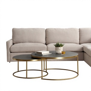 Modern Multifunctional Coffee <b>Table</b> with <b>Wood</b> & Steel Frame for Living Room Home Furniture - Product Image 1