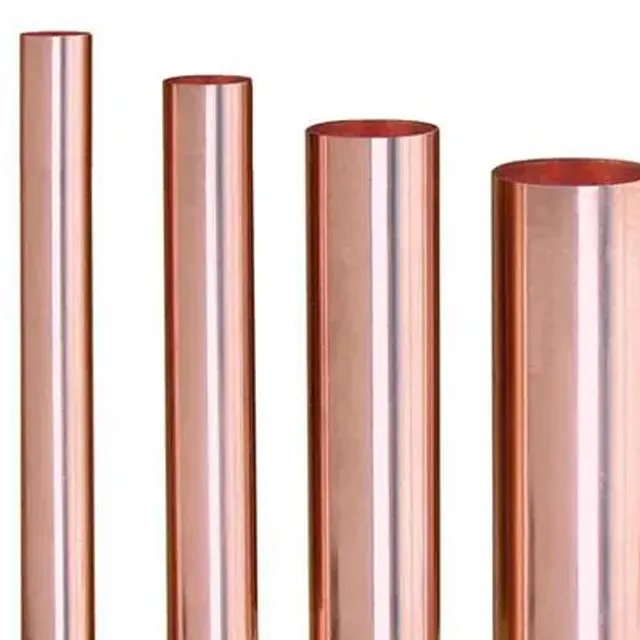 T2 Red Copper Pipes For Air Conditioners C11000 Red Bronze Hollow Bar Copper Heat Pipe Tube Manufacturers