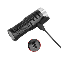 STARYNITE Lampe torche rechargeable EDC super lumineuse 1500 lumens 5*XHP35 LED avec aimant et clip