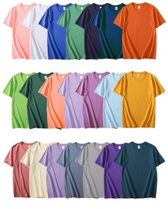 Мужская футболка большого размера с высоким GSM на заказ, 100% хлопковая футболка оптом, сублимационная пустая футболка - Product Image 3