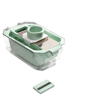9 In 1 Handheld Groentesnijder Fruitsnijder Met Container & Zeef Roestvrijstalen Keukengereedschap 2025 Nieuw