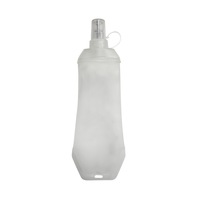 Gourde souple en TPU non toxique 500 ml, pliable, étanche, avec logo personnalisé, pour triathlon, entraînement, fitness, randonnée, facile à nettoyer